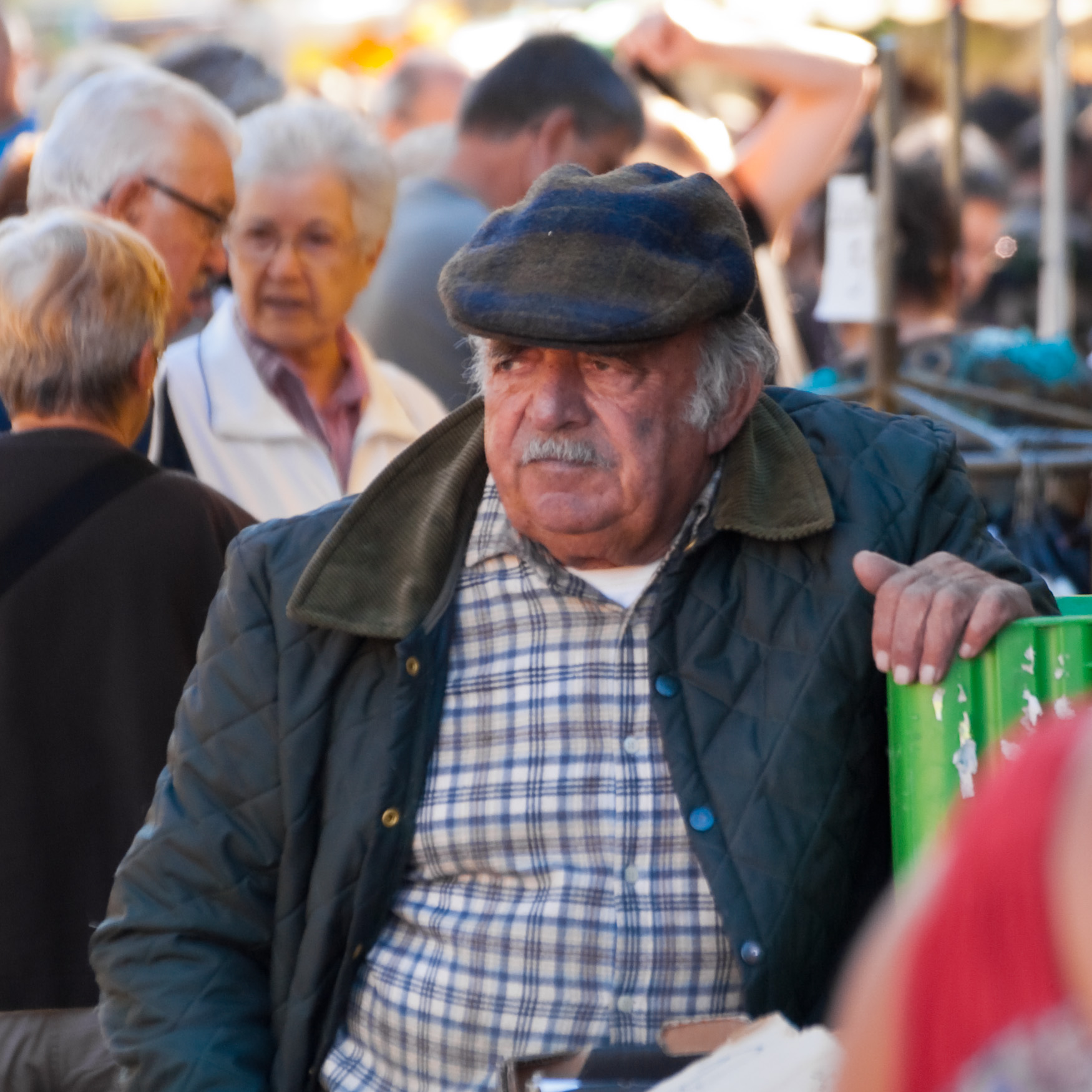 Ardeche - Trader at the weekly market