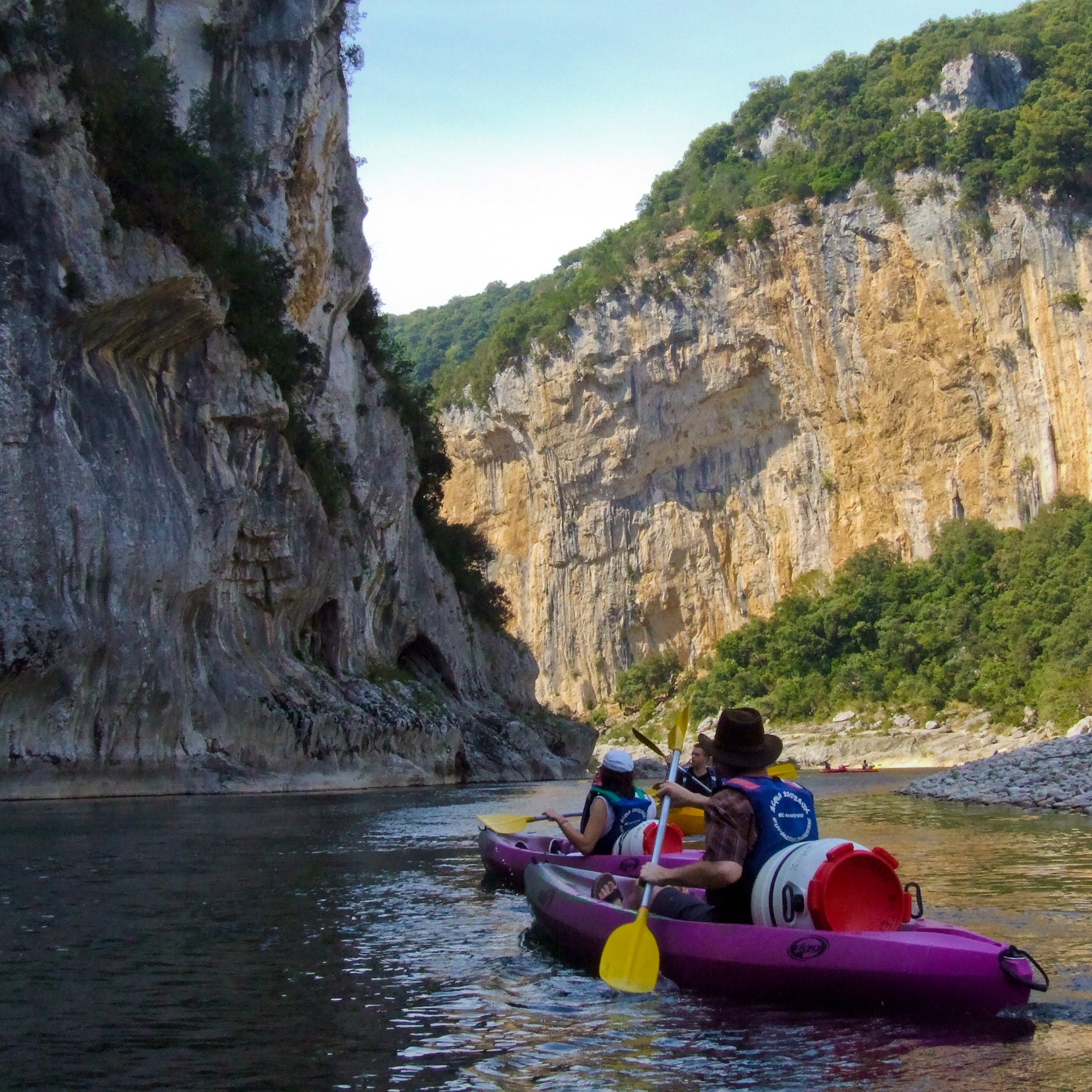 Canoeing on the Ardèche