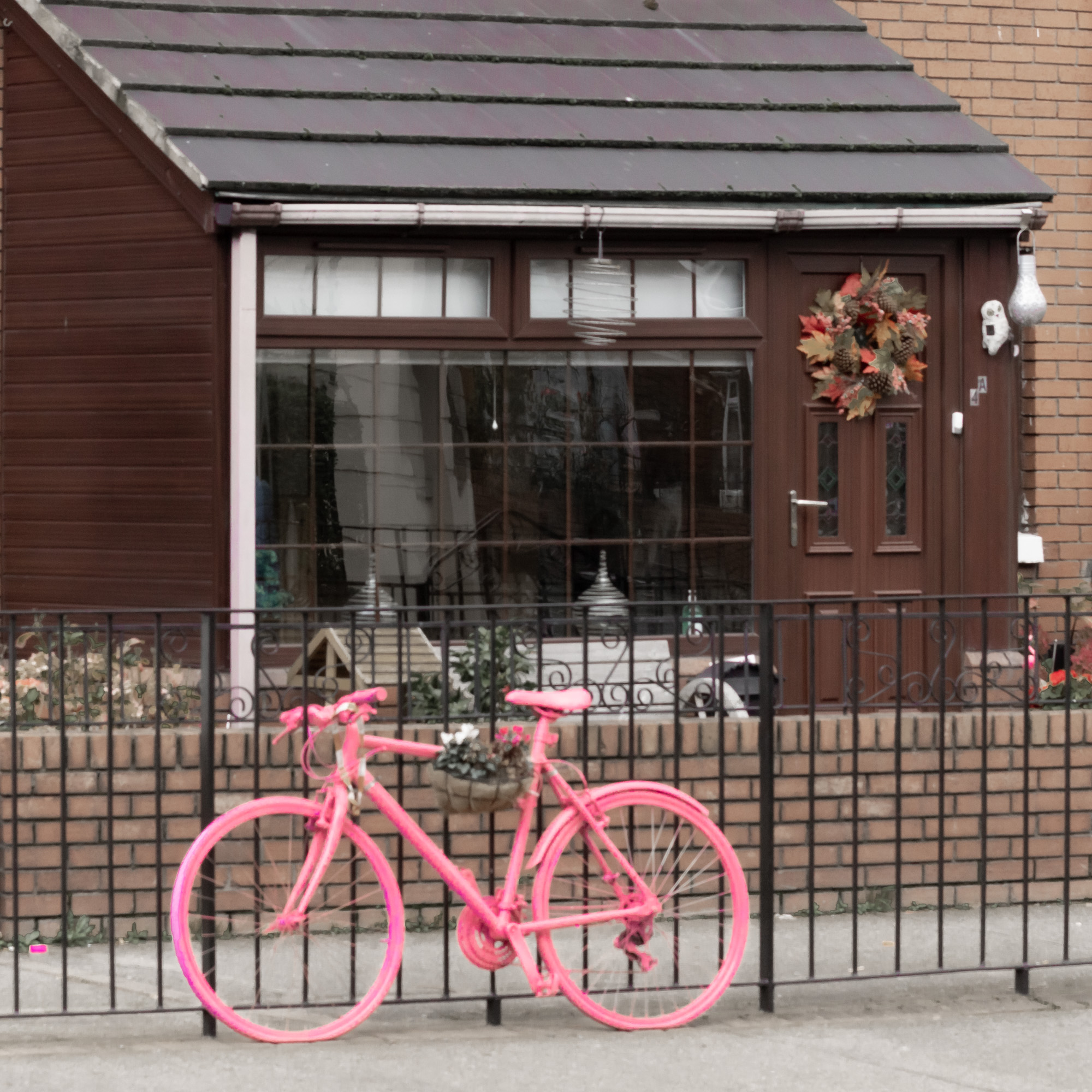 pink bicycle