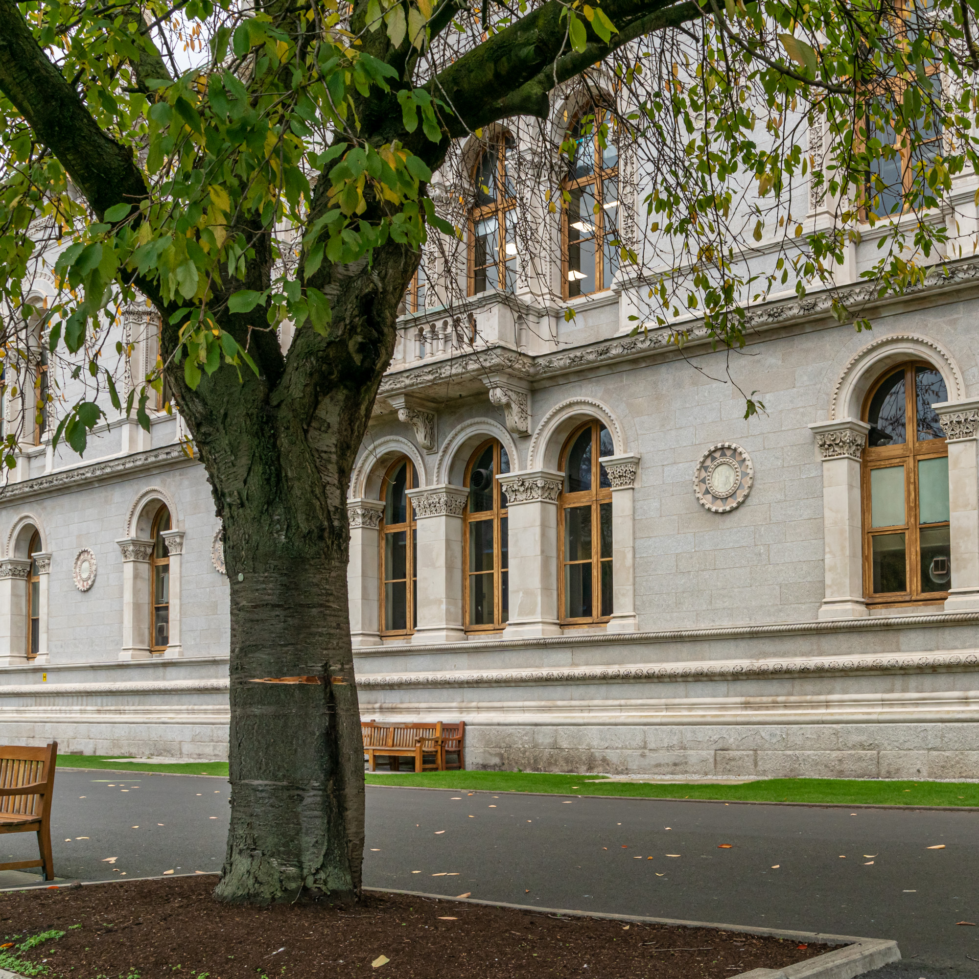 Museum building on the campus